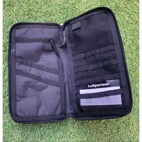 LeSportsac Travel Wallet Zip Around Passport Credit Card HANDLE PURSE CLUTCH - Picture 5 of 6